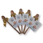 Lembrancinha Igreja Equipe Cozinha Mini Colher de Pau 17x2cm