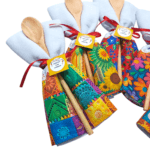 Lembrancinha Arraiá Festa Junina Colher de Madeira e Pano