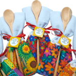 Lembrancinha Arraiá Festa Junina Colher de Madeira e Pano