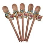 Lembrancinha Junina de Girassol Colher de Pau 26cm