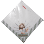 guardanapos decorados pascoa crista com jesus 33x33 kit 20