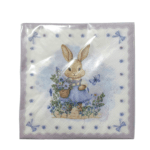 kit 20 guardanapos decorados de pascoa jardim do coelhinho 25x25