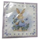 kit 20 guardanapos decorados de pascoa jardim do coelhinho 25x25