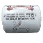 papel higienico decorado de pascoa com frase engraçada