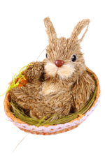 conjunto de coelhos decorativos pascoa 3 pecas rustico