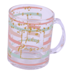 lembrancinha de pascoa caneca de vidro 330ml kit coelhinho