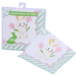 guardanapo de pascoa kit 10 decorados jardim do coelhinho