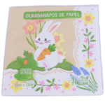 guardanapo de pascoa kit 10 decorados jardim do coelhinho