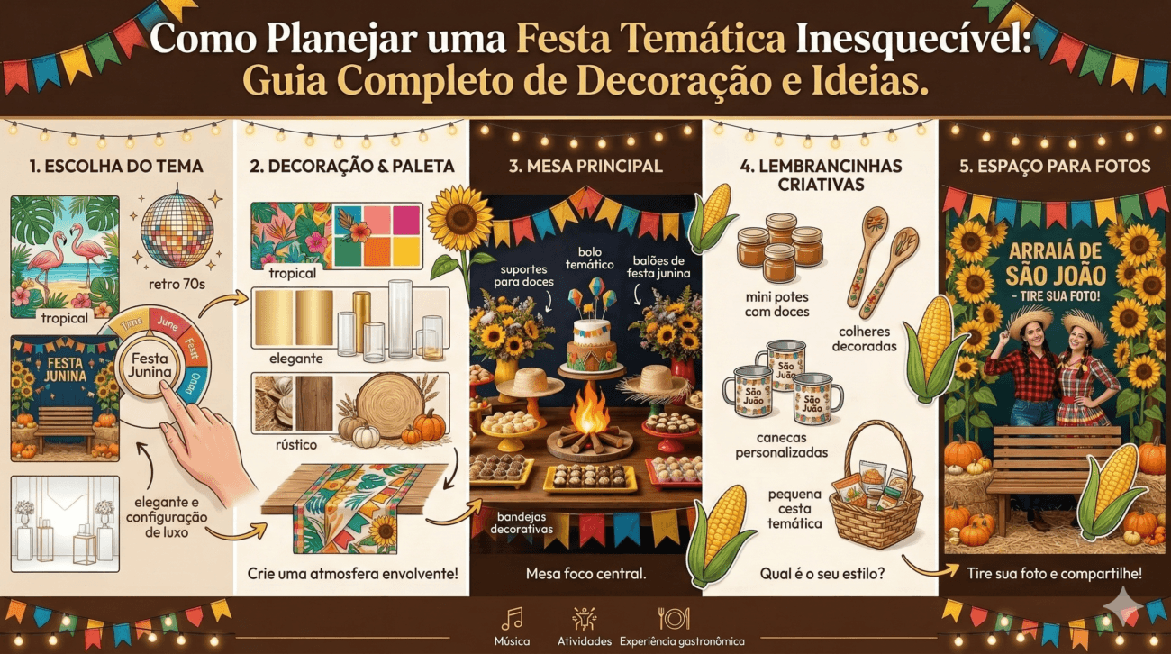 decoração criativa para festa temática