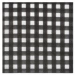 Guardanapo decorativo com estampa xadrez clássica perfeito para decoração moderna e sofisticada.
