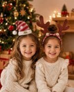 Modelos leves, confortáveis e charmosos para adultos e crianças usarem em festas, fotos e comemorações natalinas.