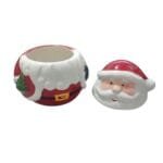 Pote Natalino de Cerâmica Papai Noel Gingerbread Ursinho e Presente para Decoração de Natal - Imagem 19