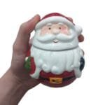 Pote Natalino de Cerâmica Papai Noel Gingerbread Ursinho e Presente para Decoração de Natal - Imagem 12