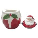 Pote Natalino de Cerâmica Papai Noel Gingerbread Ursinho e Presente para Decoração de Natal - Imagem 20