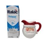 Coleção de jarras natalinas em cerâmica com modelos Papai Noel e Gingerbread para decorar cozinhas e presentear no Natal.