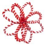 Pick decorativo de Natal Gingerbread em pelúcia com haste aramada para decorar árvores, guirlandas e arranjos natalinos.