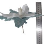 Flor Poinsétia Azul decorativa ideal para árvores de Natal, centros de mesa, guirlandas e arranjos sofisticados.