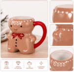 Caneca Xícara Papai Noel Cerâmica Natal 2026 Cantinho do Café Decoração Natalina - Imagem 14
