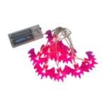 Cordão de luz LED para Halloween, perfeito para decorar salas, quartos, vitrines, painéis e mesas com um efeito iluminado assustador.