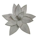 Flor de Natal Poinsétia Glitter Luxo Veludo Prata Nevada Branco para Árvore de Natal - Imagem 19